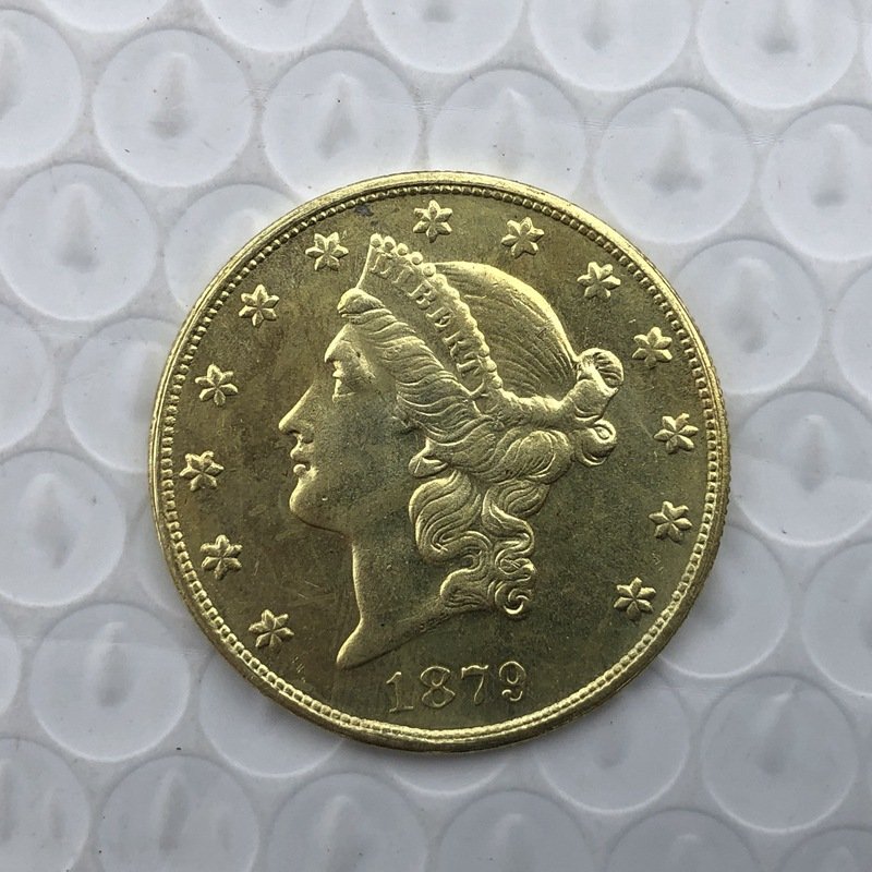 US Coin 1879 Liberty Head $20 Twenty Dollars Gold Copy Coin