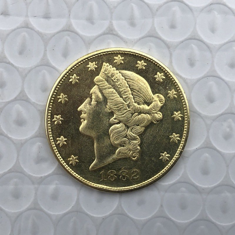 US Coin 1882 Liberty Head $20 Twenty Dollars Gold Copy Coin