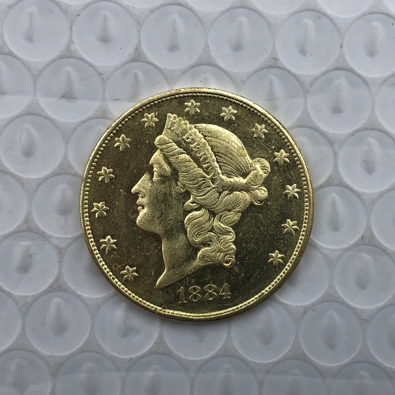 US Coin 1884 Liberty Head $20 Twenty Dollars Gold Copy Coin
