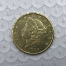 US Coin 1887 Liberty Head $20 Twenty Dollars Gold Copy Coin US Coin 1887 Liberty Head $20 Twenty Dollars Gold Copy Coin