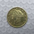 US Coin 1888 Liberty Head $20 Twenty Dollars Gold Copy Coin US Coin 1888 Liberty Head $20 Twenty Dollars Gold Copy Coin