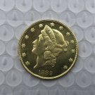 US Coin 1889 Liberty Head $20 Twenty Dollars Gold Copy Coin US Coin 1889 Liberty Head $20 Twenty Dollars Gold Copy Coin