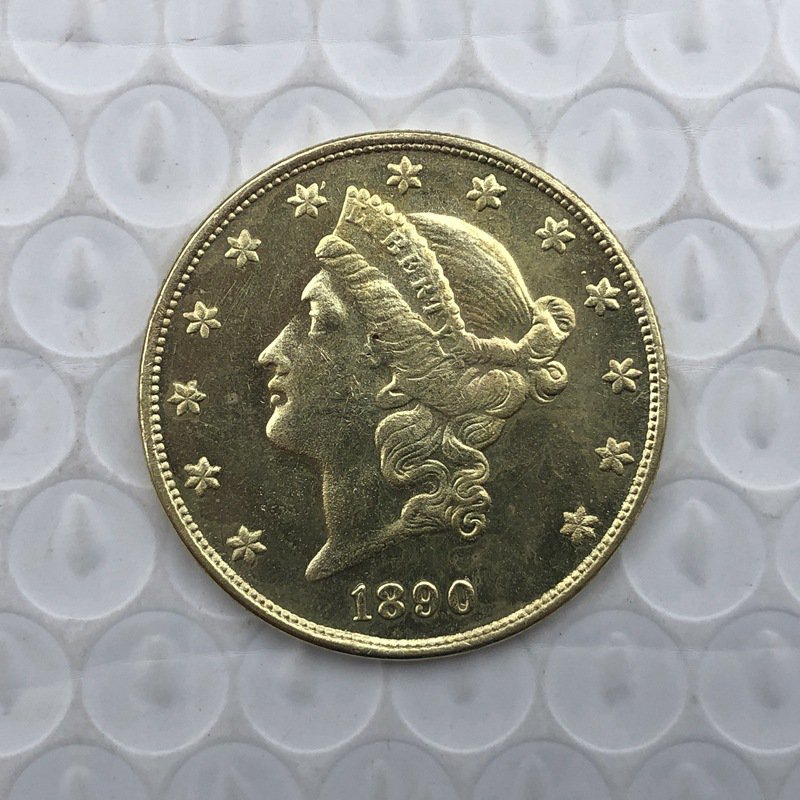 US Coin 1890 Liberty Head $20 Twenty Dollars Gold Copy Coin