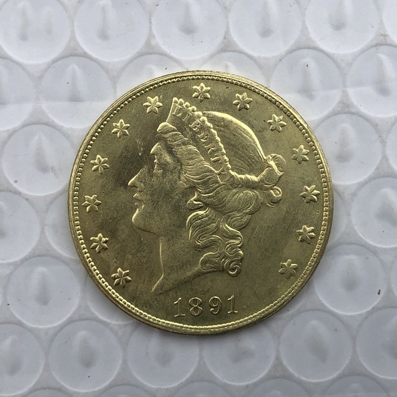 US Coin 1891 Liberty Head $20 Twenty Dollars Gold Copy Coin