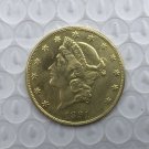 US Coin 1891 Liberty Head $20 Twenty Dollars Gold Copy Coin US Coin 1891 Liberty Head $20 Twenty Dollars Gold Copy Coin