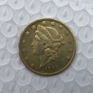 US Coin 1893 Liberty Head $20 Twenty Dollars Gold Copy Coin US Coin 1893 Liberty Head $20 Twenty Dollars Gold Copy Coin