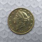 US Coin 1896 Liberty Head $20 Twenty Dollars Gold Copy Coin US Coin 1896 Liberty Head $20 Twenty Dollars Gold Copy Coin