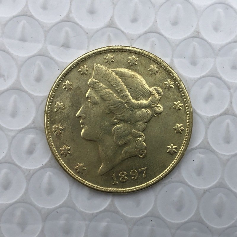 US Coin 1897 Liberty Head $20 Twenty Dollars Gold Copy Coin