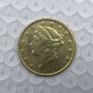 US Coin 1897 Liberty Head $20 Twenty Dollars Gold Copy Coin US Coin 1897 Liberty Head $20 Twenty Dollars Gold Copy Coin