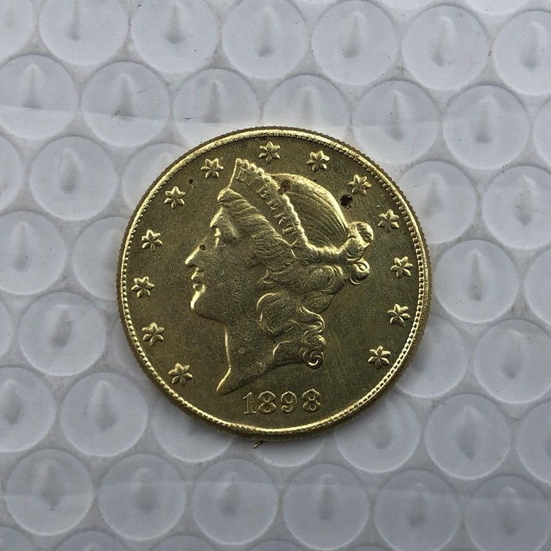 US Coin 1898 Liberty Head $20 Twenty Dollars Gold Copy Coin
