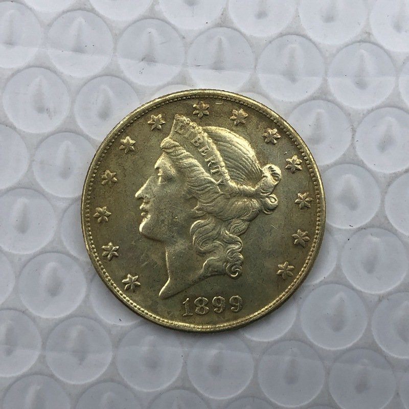 US Coin 1899 Liberty Head $20 Twenty Dollars Gold Copy Coin