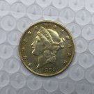 US Coin 1899 Liberty Head $20 Twenty Dollars Gold Copy Coin US Coin 1899 Liberty Head $20 Twenty Dollars Gold Copy Coin