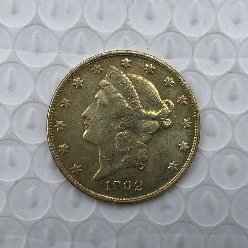 US Coin 1902 Liberty Head $20 Twenty Dollars Gold Copy Coin