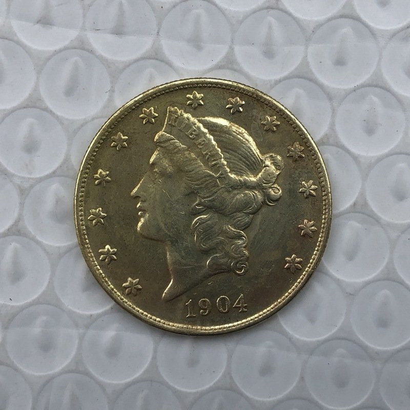 US Coin 1904 Liberty Head $20 Twenty Dollars Gold Copy Coin