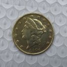 US Coin 1904 Liberty Head $20 Twenty Dollars Gold Copy Coin US Coin 1904 Liberty Head $20 Twenty Dollars Gold Copy Coin