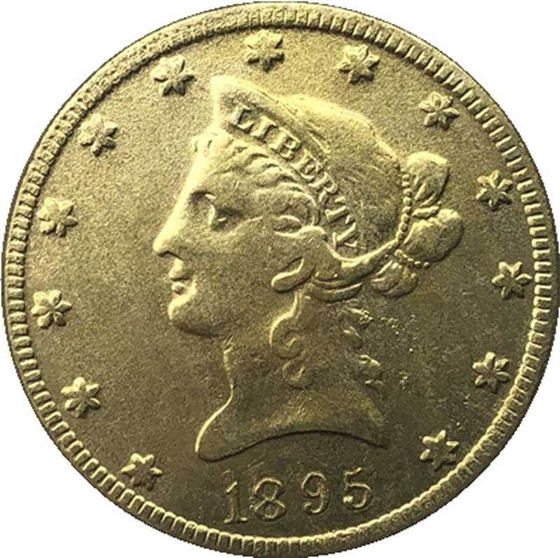 US Coin 1895 Liberty Head $10 Ten Dollars Gold Copy Coin