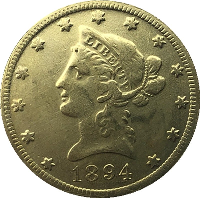 US Coin 1894 Liberty Head $10 Ten Dollars Gold Copy Coin