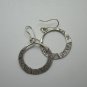 Hill Tribe Fine Sterling Silver Earrings Ethnic BoHo Dangle Gorgeous Round Hoop