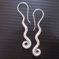Hill Tribe Fine Sterling Silver Tentacle Octopus Hook Earrings Hanging Orecchini