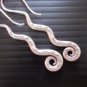 Hill Tribe Fine Sterling Silver Tentacle Octopus Hook Earrings Hanging Orecchini