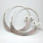 Fine Silver Earrings HillTribe Orecchini &Ntilde;�&ETH;&micro;&Ntilde;�&Ntilde;�&ETH;&sup3;&ETH;&cedil; Big Hoops 166026