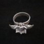 Fine Silver Jewelry Rings Ethno Anello Argento Adjustable Little Rose cute 46016