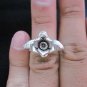 Fine Silver Jewelry Rings Ethno Anello Argento Adjustable Little Rose cute 46016