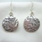 Fine Silver Earrings HillTribe Orecchini &Ntilde;�&ETH;&micro;&Ntilde;�&Ntilde;�&ETH;&sup3;&ETH;&cedil; Round Hammered 16609