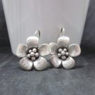 Hill Tribe Fine Sterling Silver Earrings classic Flower Hook Fashion Jewelry Hill Tribe Fine Sterling Silver Earrings classic Flower Hook Fashion Jewelry