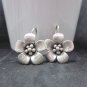Hill Tribe Fine Sterling Silver Earrings classic Flower Hook Fashion Jewelry