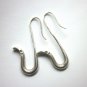 Hill Tribe Fine Sterling Silver Earrings Vintage Ethnic Egyptian Osiris Snake