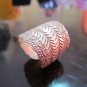 Fine Silver Rings HILL TRIBE Ethno Anello Argento Bohemiens Artisan Craft 56067
