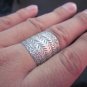 Fine Silver Rings HILL TRIBE Ethno Anello Argento Bohemiens Artisan Craft 56067
