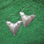 Hill Tribe Fine Sterling Silver Earrings Aretes øredobber Big Triangle Huggie