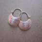 Hill Tribe Fine Sterling Silver Earrings Gorgeous Moon Curve Huggie Orecchini