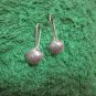 Hill Tribe Fine Sterling Silver Earrings Aretes &Atilde;&cedil;redobber Small Shell Hook Charm