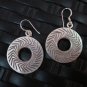 Silver Earrings Hill Tribe Handcraft Ethnic Bohemian Styles Round er044