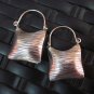 Silver Earrings Hill Tribe Handcraft Ethnic Artisan Square Huggie Styles er027
