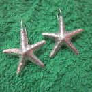 Hill Tribe Earrings Pure Silver Handcrafted Artisan Starfish Star Shape er064 Hill Tribe Earrings Pure Silver Handcrafted Artisan Starfish Star Shape er064