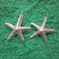 Hill Tribe Earrings Pure Silver Handcrafted Artisan Starfish Star Shape er064