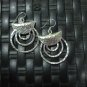 Earrings Hill Tribe Fine Silver Round Triple Rings Karen Tribal er014