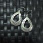 Earrings Hill Tribe Fine Silver Round Flower & Grapes Engreved er015