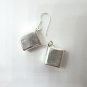 Fine Silver Earrings HillTribe Orecchini ÑеÑÑги Plain Cube 166027