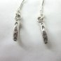 Fine Silver Earrings HillTribe Orecchini ÑеÑÑги Small Round Hoop 16608