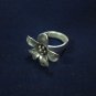 Fine Silver Rings HILL TRIBE Ethno Anello Argento Jussiaes Flower Plants 56052