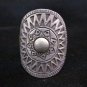 Fine Silver Rings Jewelry Ethno Anello Argento Adjustable Roman Sun Engrave 4607