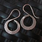 Silver Earrings Hill Tribe Handcraft Ethnic Spiral Snake Reptile er047