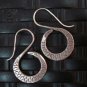 Silver Earrings Hill Tribe Handcraft Ethnic Spiral Snake Reptile er047