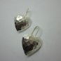 Handcrafted Earrings Hill Tribe Fine Pure Silver Hooks Hammered Finished Hearts