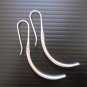 Hill Tribe Fine Sterling Silver Tribal Stick Hook Earrings Hanging Orecchini